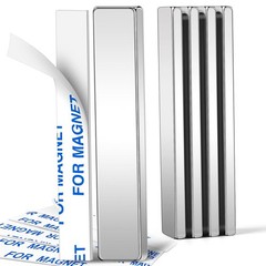 5 Pack Neodymium Magnets – Super Strong 18 lb Pull, Adhesive Backing Strips