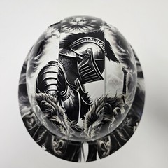 full brim hard hat custom hydro dipped IN WARRIORS OF CHRIST CHRISTIANITY JESUS