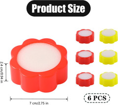 6 PCS Finger Wet Sponge Professional Fingertip Moistener Finger Moistener Flower