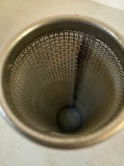 Stainless Steel Line Strainer Screen Filter 4-1/4″ Long Unknown Model NOS