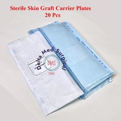 Sterile Skin Graft Carrier Plates – Universal Mesh Expansion Trays (20 Pcs) Set