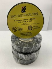 VINYL PVC ELECTRICAL TAPES FLAME RETARDANT 1/2″ X 66′, 2 ROLLS BLACK