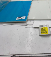 (QTY 2) USA Industrials Polyethylene Plastic Sheet White UHMW BULK-PS-UHMW-66