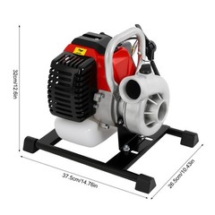 2.3HP 2-Stroke Gasoline Water Pump High-Pressure Irrigation Transfer Pump 1.5in