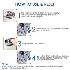 Key Lock Box, 4 Digits Combination Lockbox, Resettable Wall Mount Waterproof …