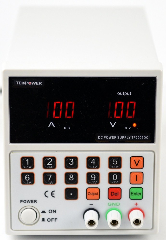 Tekpower TP3005DC Digital DC Power Supply 30V 5A Key Pad Control Single Output