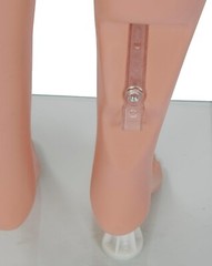 Female Plastic Mannequin Leg Form 43″ H Base Flesh Tone Legs Pants Shorts Skirts