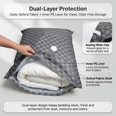 4 Pack Oxford Cloth Vacuum Storage Bags (S/M/L/XL) – Space Saver Vacuum Bags for