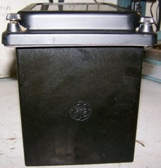 GE TYPE DS-63 TWO STATOR WATTHOUR METER 120 VOLT 3 WATT 3 PHASE 700X63G1