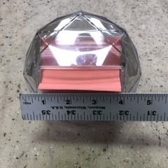 Post-it Pop-up Notes 3M Diamond Shape Dispenser for 3×3 Discontinued Rare Silver