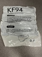 60pcs KF94 Protective Face Mask Adult Multicolor Non-Medical