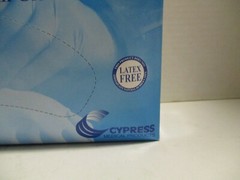 Trilon Synthetic Vinyl Exam Gloves with Satin Stretch Medium Latex Free