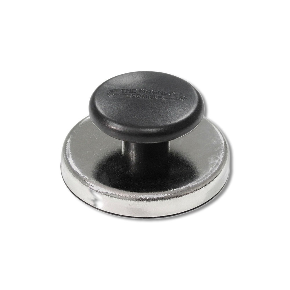 Magnet Source 1.25 in X 2.65 in Black Knob Magnet 25 lb pull 07505