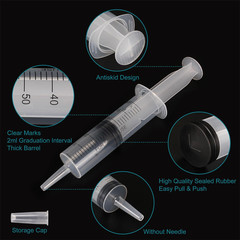 12Pack 60Ml Syringe for Liquid – Large Plastic Syringes without Needle for Jello