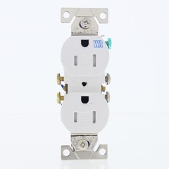 Eaton White Tamper Weather Resistant Duplex Receptacle Outlet 5-15R 15A TWR270W