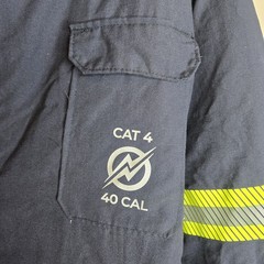 Enespro Electrical PPE Men’s 2X Navy Blue AirLite 40 Cal Arc Flash Jacket Cat 4