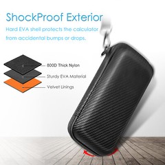 Graphing Calculator Carrying EVA Hard Case for Texas Instruments TI-84 Plus CE