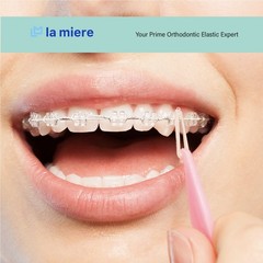 LA MIERE Non Latex 300 pcs 1/4inch 6.4MM Heavy Intraoral 1/4” Heavy, clear