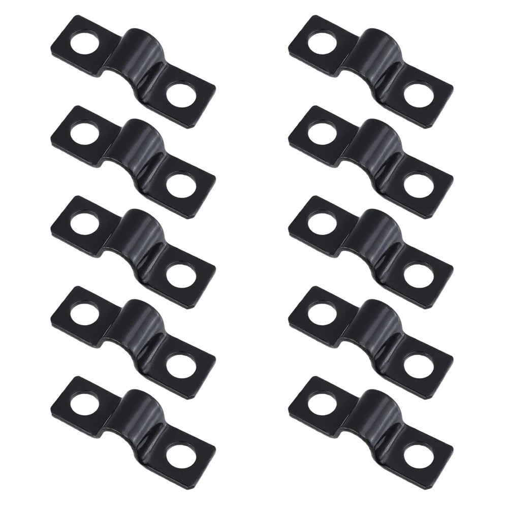100 PCS U-Shaped Pipe Clamp, 0.24 Inch (6mm) U Bracket Clamps, Wire Shelf Loo…