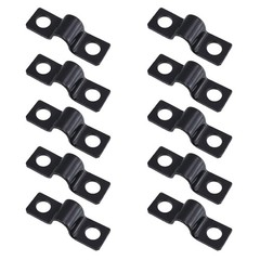 100 PCS U-Shaped Pipe Clamp, 0.24 Inch (6mm) U Bracket Clamps, Wire Shelf Loo…