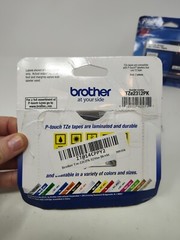 (3) Brother Genuine P-Touch, TZe-231 2-packs TZE2312PK Black Print White Tape