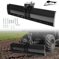 48″ Scrape Blade 2″ Receiver For ATV UTV Adjustable 0 7.5 or 15 Degrees Scraper