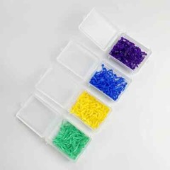 1000pcs Dental Plastic Wedges Wave Shape Diastema Wedge with End Circular Hole