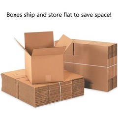 12 x 10 x 8 in. Cardboard Shipping Box 5/15 Pack | Business/Home Mailing