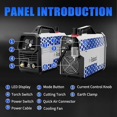 60A LED 120/240V IGBT Plasma Cutter 1/2″ Clean 5/8″ Max RBC6000D Max