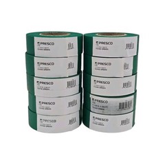 Lot of 10 Presco PresGlo Texas Roll Flagging Tape 3 Mils 1-3/16″ x 300ft Neon