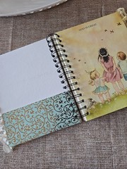 LGB About God Hardcover Junk Journal Wire Bound Scrapbook Vintage Upcycled Book