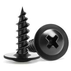 Wood Screws 1/2 Inch 160 PCS Premium Phillips Truss Head Black Wood Screws
