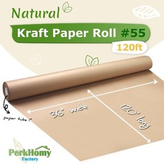 PerkHomy 36″ x 1,440″ (120′) Brown Kraft Paper Roll for Craft Bulletin Board …