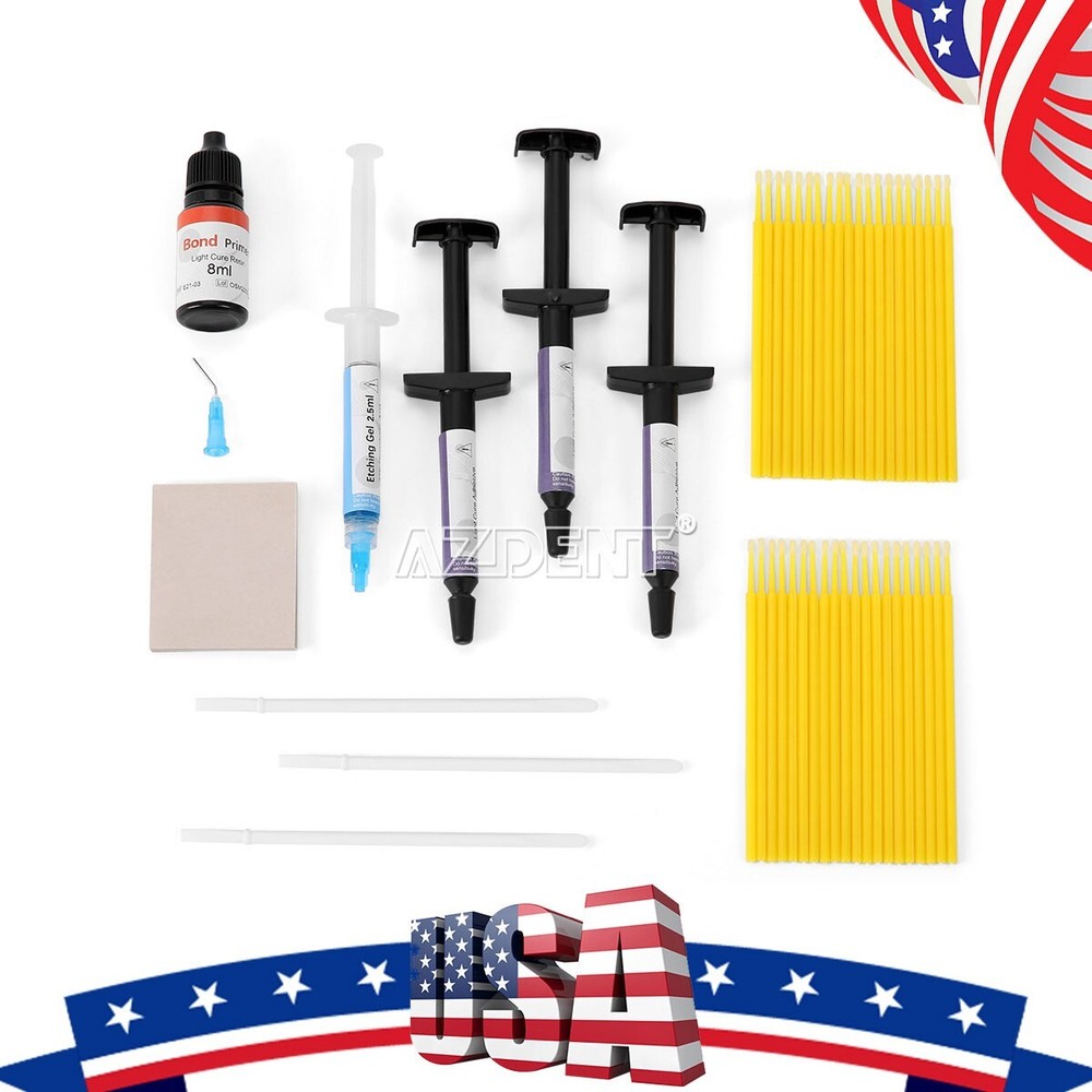 Dental Orthodontic Bonding Ortho-Bonding Bracket Light Cure Adhesive Kit