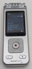 Philips VoiceTracer DVT4110 Silver 8GB Internal Memory Digital Voice Recorder