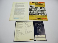 3x Original Brochure Lamborghini 654 Tractor 1970/80s