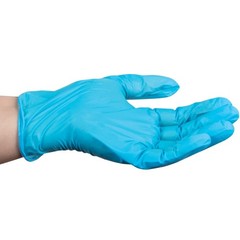 Disposable Nitrile Vinyl Blend Gloves 4 Mil, Powder-Free, Food Safe, 100-Count