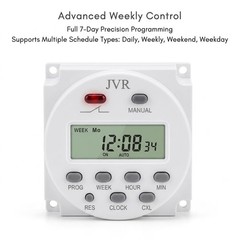 JVR 12V Timer Switch – Programmable DC/AC/Solar Relay | Reliable 12 volt prog…