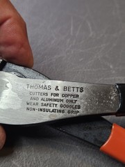 Thomas & Betts Sta-Kon Lug Pliers WT-111M USA Copper & Aluminum New No Box