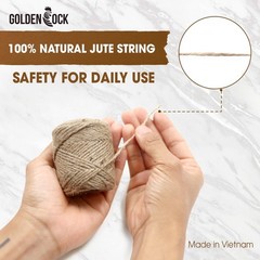 2mm – 164FT, 600FT, 1200FT, 1800FT Natural Jute Twine Rope String | Crafts, G…