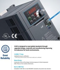 LS Inverter LSLV0008G100C-4EONN AC Drive 440VAC 3Phase 0.75kW 1Hp SV008-iG5A-4