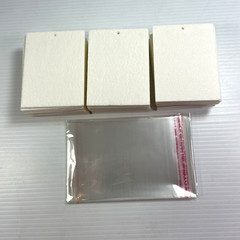 Set of 30 Rectangle Sublimation Air Freshener Blanks 100% Polyester Felt & Bags