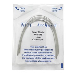 Dental Orthodontic Arch Wires NiTi Stainless Steel Round Rectangular Ovoid Form