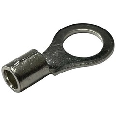 (25) Non-Insulated 8 Gauge 3/8″ Ring Terminal Uninsulated Wire Connector – USA