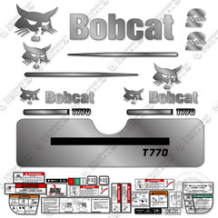 Fits Bobcat T770 Compact Track Loader Decal Kit – CUSTOM SILVER