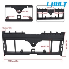 Heavy-Duty Skid Steer Pallet Fork Frame W/Receiver Hitch & Spear Sleeves 2500LBS