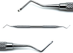 2 Pcs Dental Excavator 815-A & 816-B Spoons 1.2mm, 1.4mm Restorative Instruments