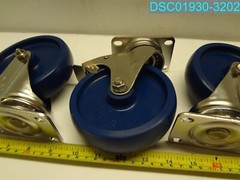 QTY=4: Polyurethane Wheel’s Locking6″H X 4-5/8″DX1-1/4″W PLATE 3-3/4″L X 2-5/8″W