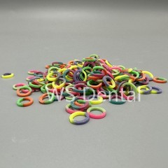 Orthodontic Rubber Bands Dental Elastics Latex Braces Double Colors 16 Sizes