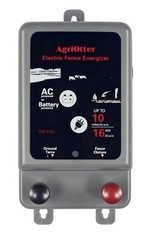 AgriOtter Electric Fence Energizer 40 Acre 10 miles 2 in 1 Powered by Battery